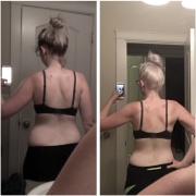 Вид сзади, До и после голодания