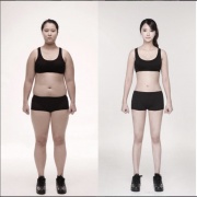 Яркий пример девушки-японки, до и после голодания