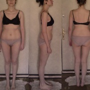 После 40 дней голодания, вес  61,9