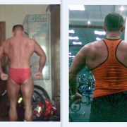 Справа до 40-ка дней голода, слева ПОСЛЕ 40 дней голода